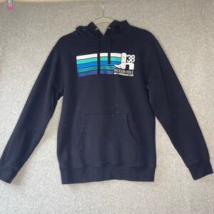 Jackson Hole vintage pullover hoodie blue sz. Small #NN